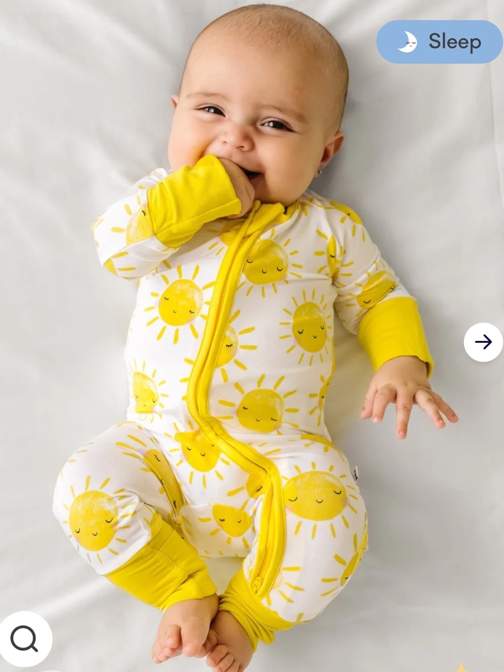 Little Sleepies Sunshine Zippy Newborn